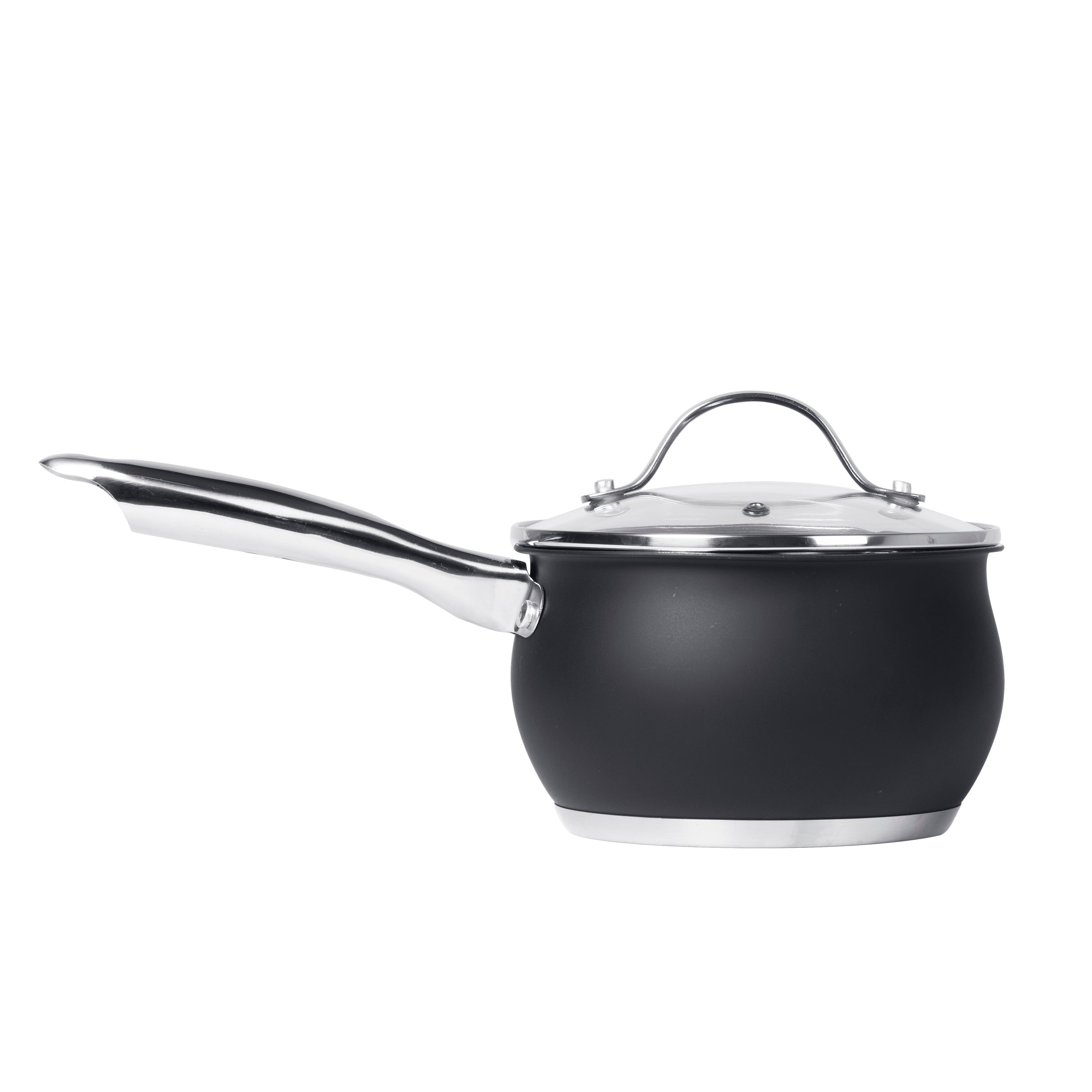 GUSTO CASA - Batteria di Pentole 8 pezzi in acciaio inox Linea BlackCook
